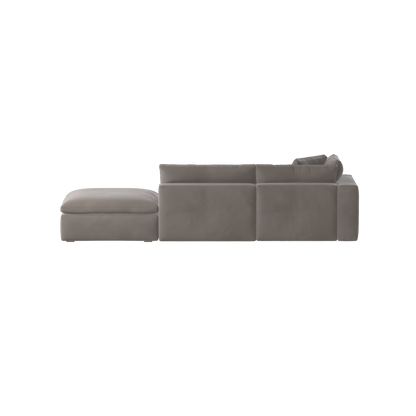 Ari modular corner Sofa with pouffe - Wide fabric range