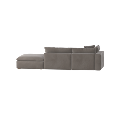Ari modular corner Sofa with pouffe - Wide fabric range