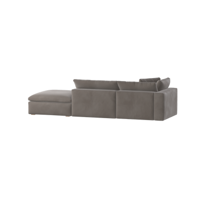 Ari modular corner Sofa with pouffe - Wide fabric range