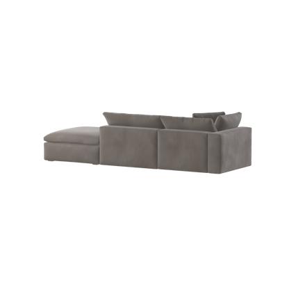 Ari modular corner Sofa with pouffe - Wide fabric range