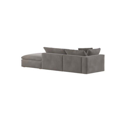 Ari modular corner Sofa with pouffe - Wide fabric range