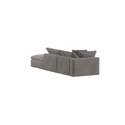 Ari modular corner Sofa with pouffe - Wide fabric range