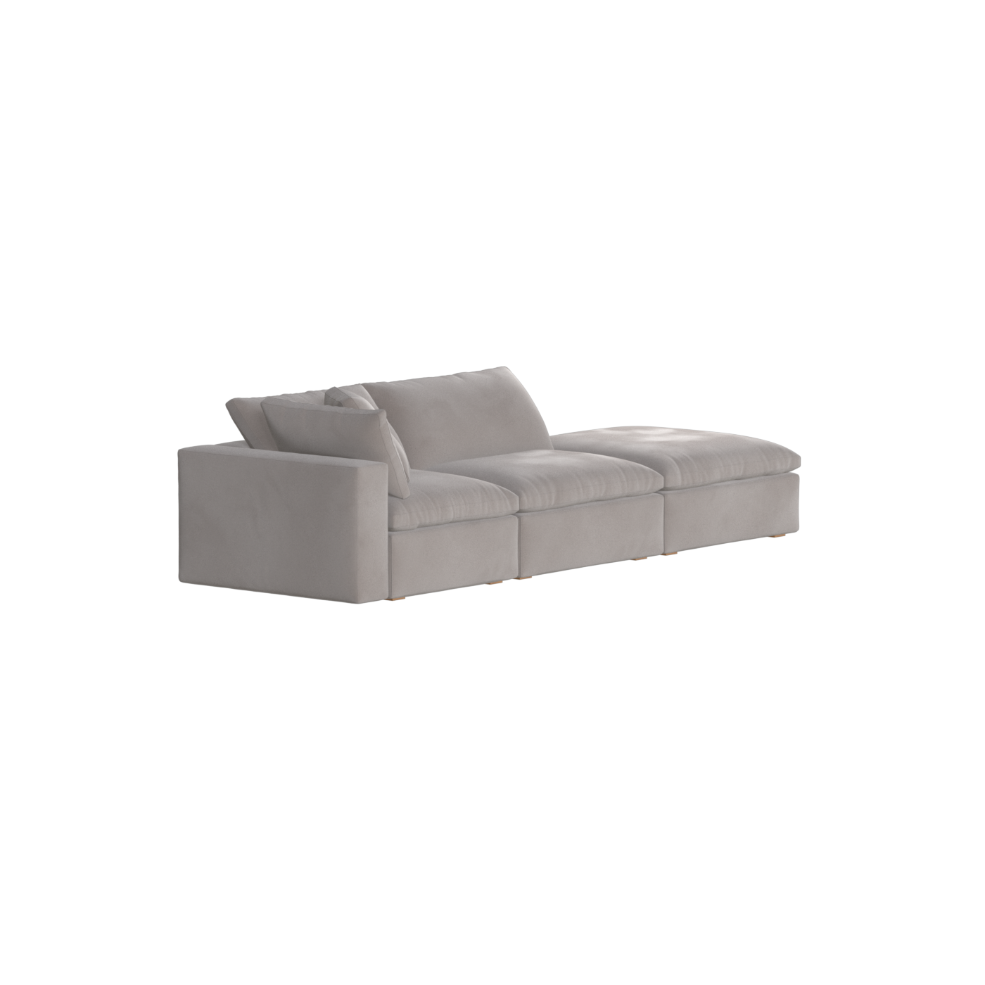 Ari modular corner Sofa with pouffe - Wide fabric range
