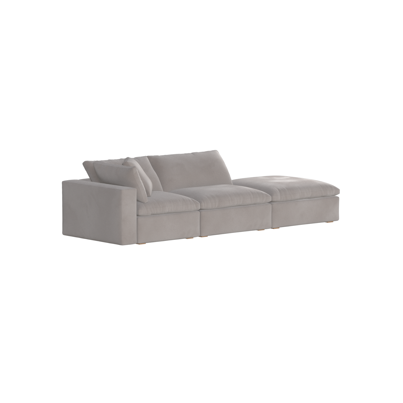 Ari modular corner Sofa with pouffe - Wide fabric range