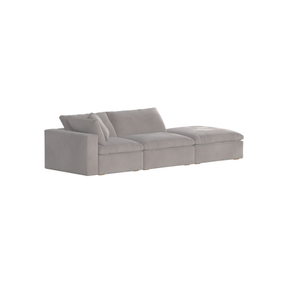 Ari modular corner Sofa with pouffe - Wide fabric range