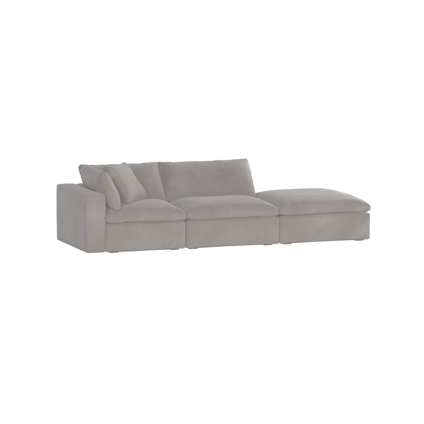 Ari modular corner Sofa with pouffe - Wide fabric range