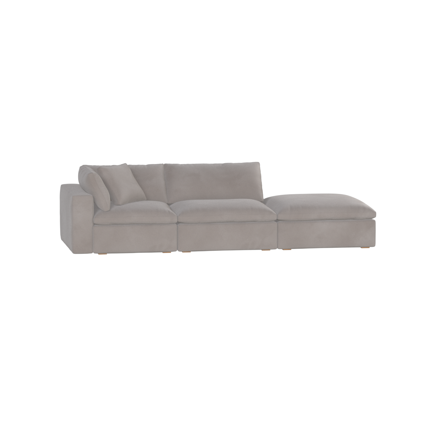 Ari modular corner Sofa with pouffe - Wide fabric range