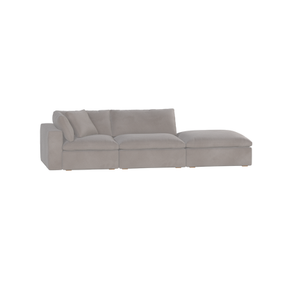 Ari modular corner Sofa with pouffe - Wide fabric range