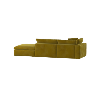 Ari modular corner Sofa with pouffe - Wide fabric range