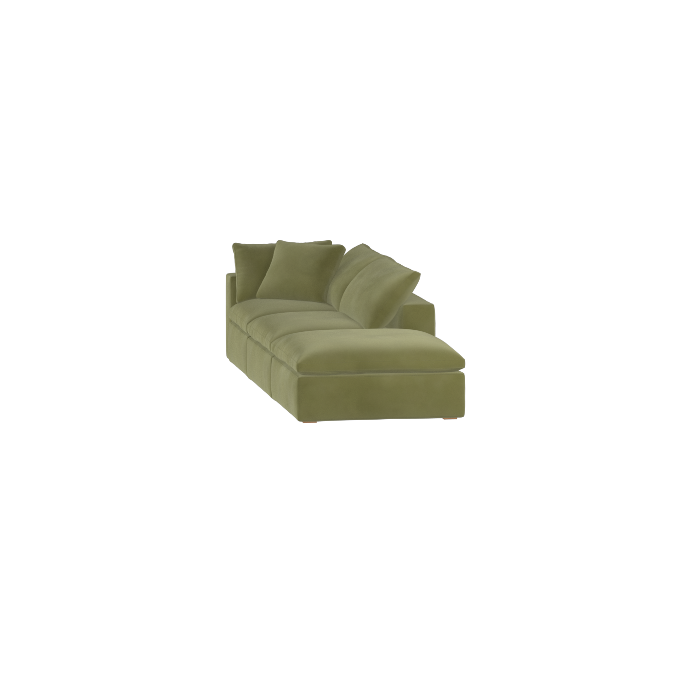 Ari modular corner Sofa with pouffe - Wide fabric range