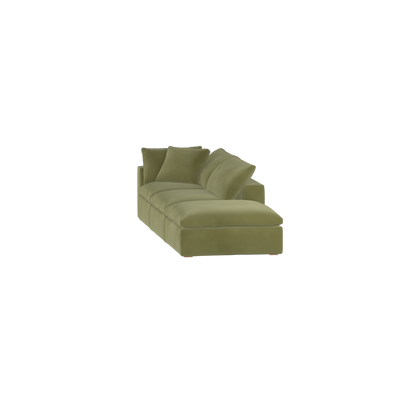 Ari modular corner Sofa with pouffe - Wide fabric range