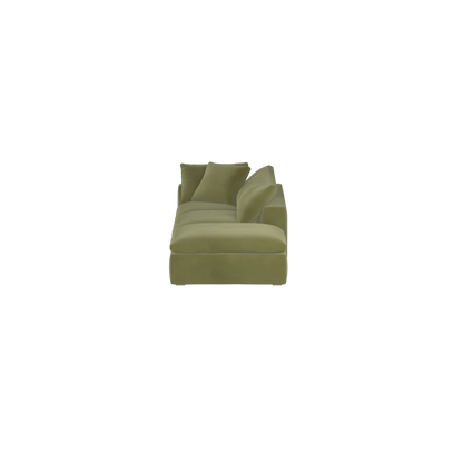 Ari modular corner Sofa with pouffe - Wide fabric range