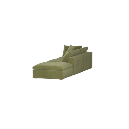 Ari modular corner Sofa with pouffe - Wide fabric range