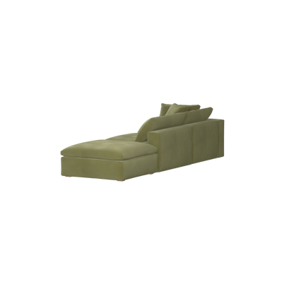 Ari modular corner Sofa with pouffe - Wide fabric range