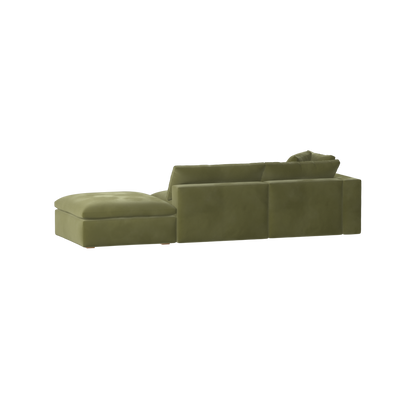 Ari modular corner Sofa with pouffe - Wide fabric range