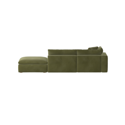 Ari modular corner Sofa with pouffe - Wide fabric range