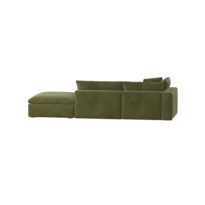 Ari modular corner Sofa with pouffe - Wide fabric range
