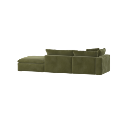 Ari modular corner Sofa with pouffe - Wide fabric range