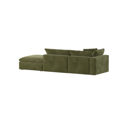 Ari modular corner Sofa with pouffe - Wide fabric range