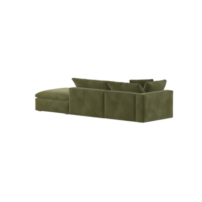 Ari modular corner Sofa with pouffe - Wide fabric range