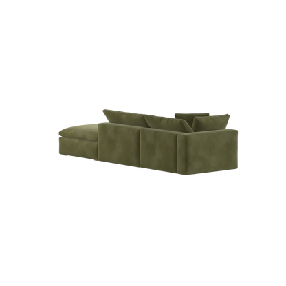 Ari modular corner Sofa with pouffe - Wide fabric range