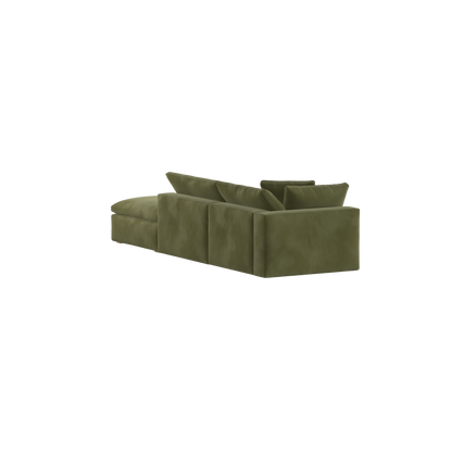 Ari modular corner Sofa with pouffe - Wide fabric range