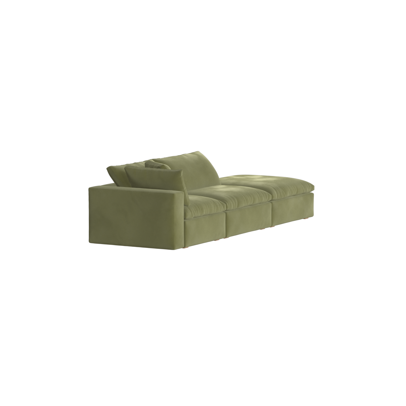 Ari modular corner Sofa with pouffe - Wide fabric range