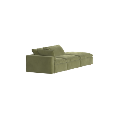 Ari modular corner Sofa with pouffe - Wide fabric range