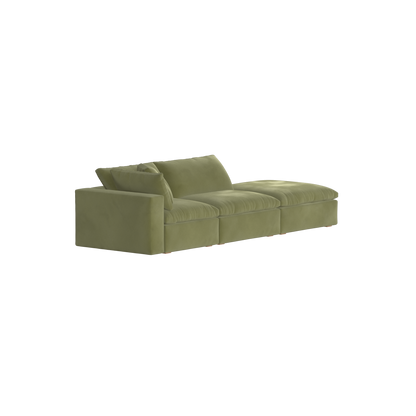 Ari modular corner Sofa with pouffe - Wide fabric range