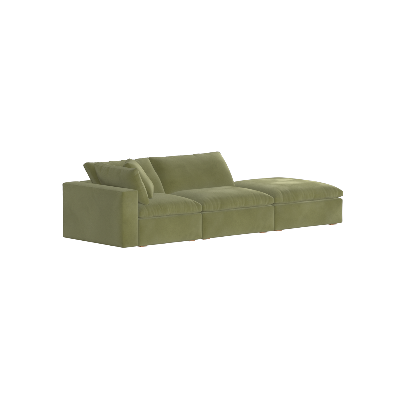Ari modular corner Sofa with pouffe - Wide fabric range