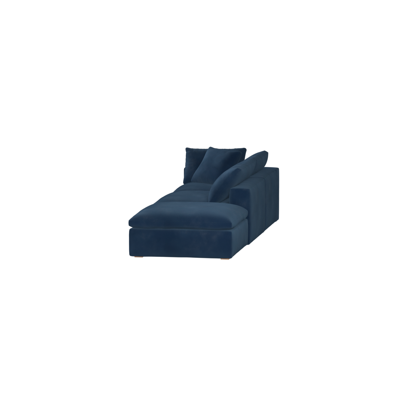 Canapé d'angle modulable Ari avec pouf - Large choix de tissus