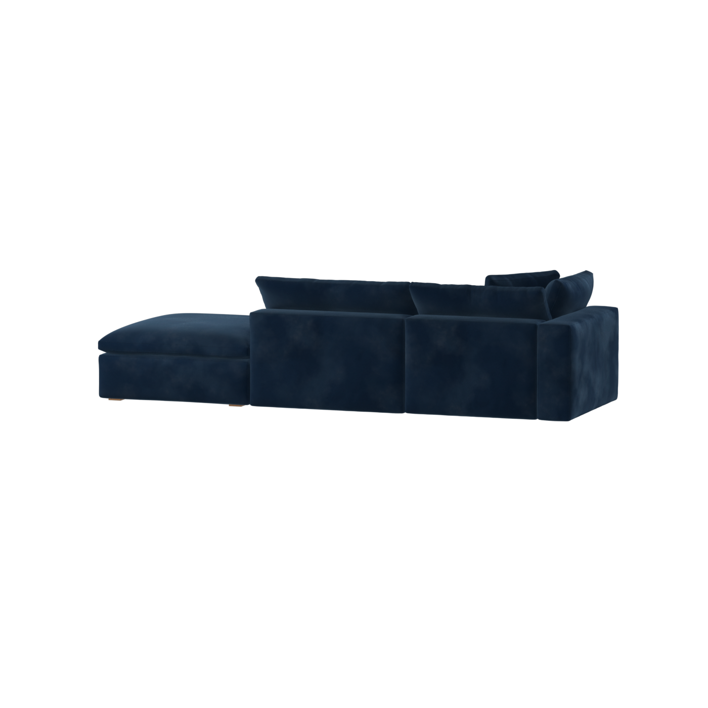 Canapé d'angle modulable Ari avec pouf - Large choix de tissus