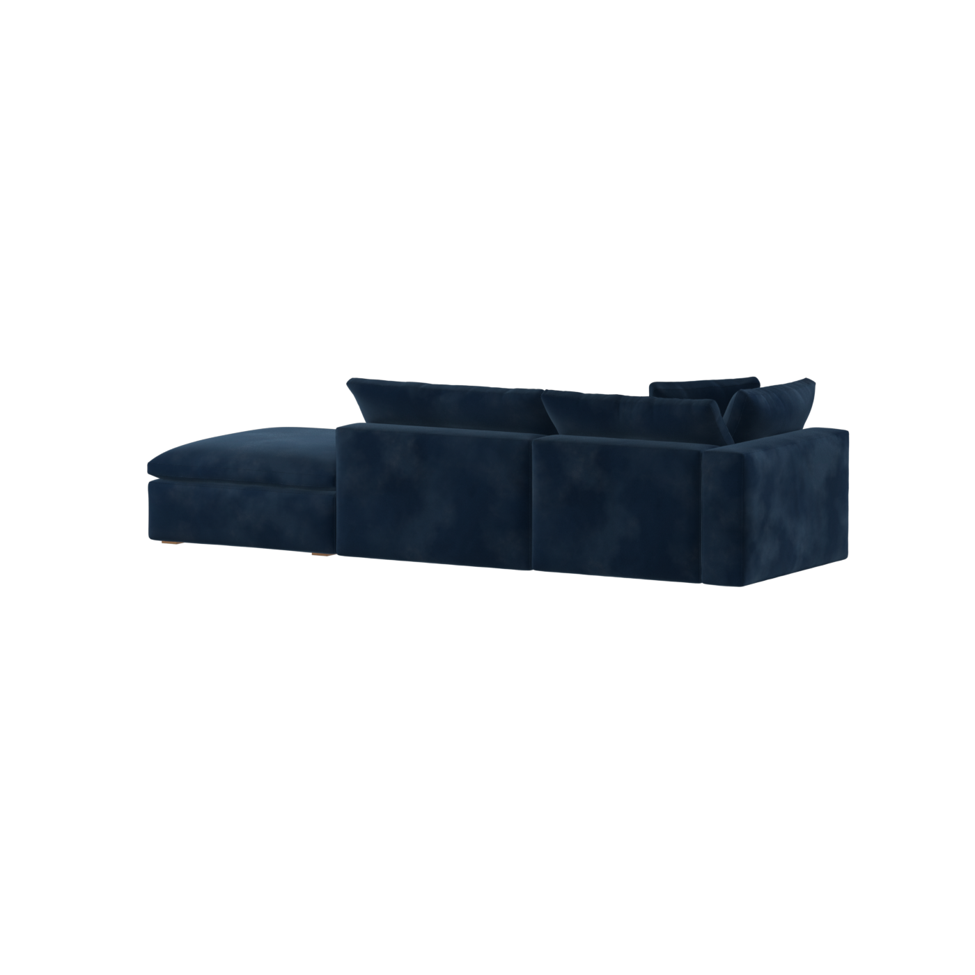 Canapé d'angle modulable Ari avec pouf - Large choix de tissus