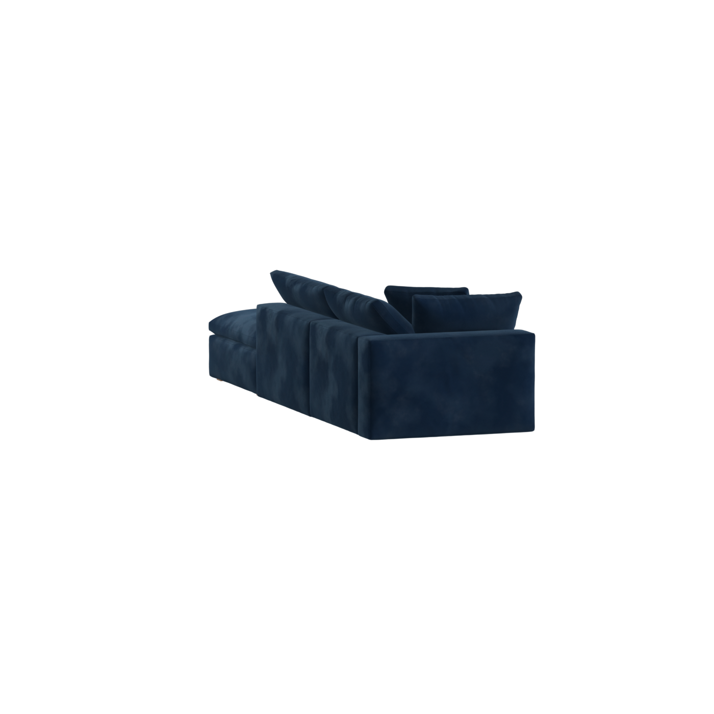 Canapé d'angle modulable Ari avec pouf - Large choix de tissus