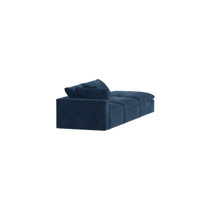 Canapé d'angle modulable Ari avec pouf - Large choix de tissus