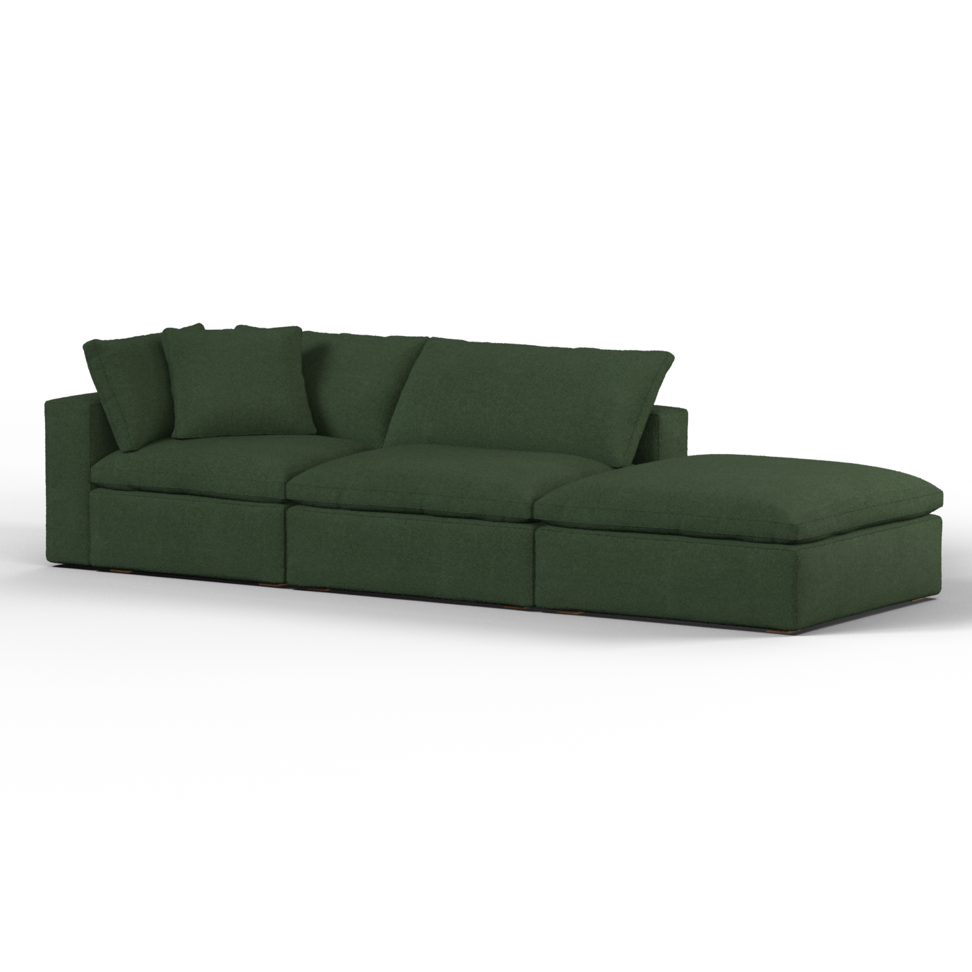Ari modular corner Sofa with pouffe - Wide fabric range