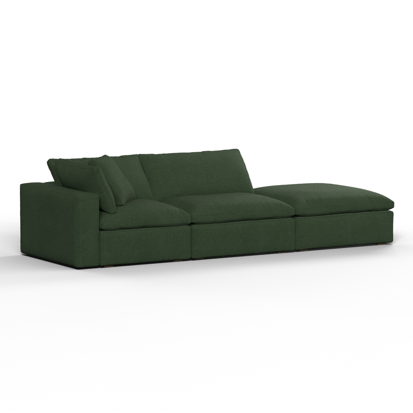Ari modular corner Sofa with pouffe - Wide fabric range