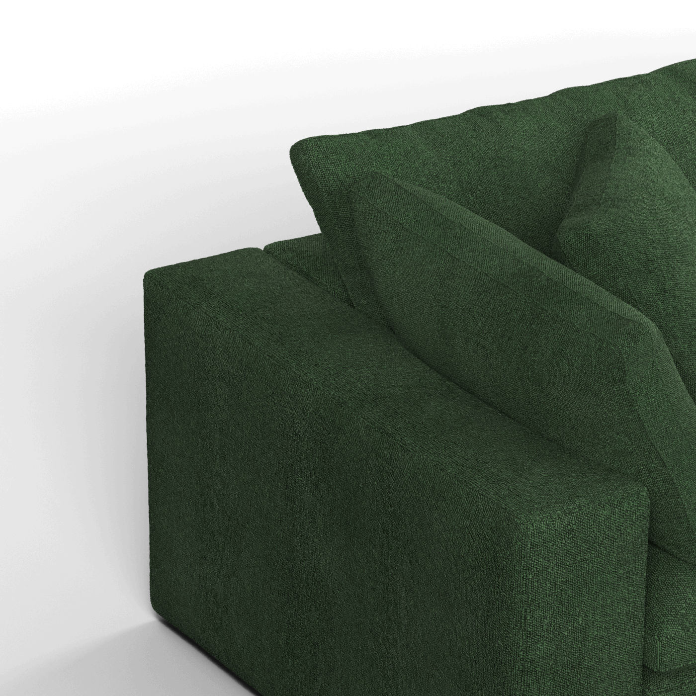 Ari modular corner Sofa with pouffe - Wide fabric range