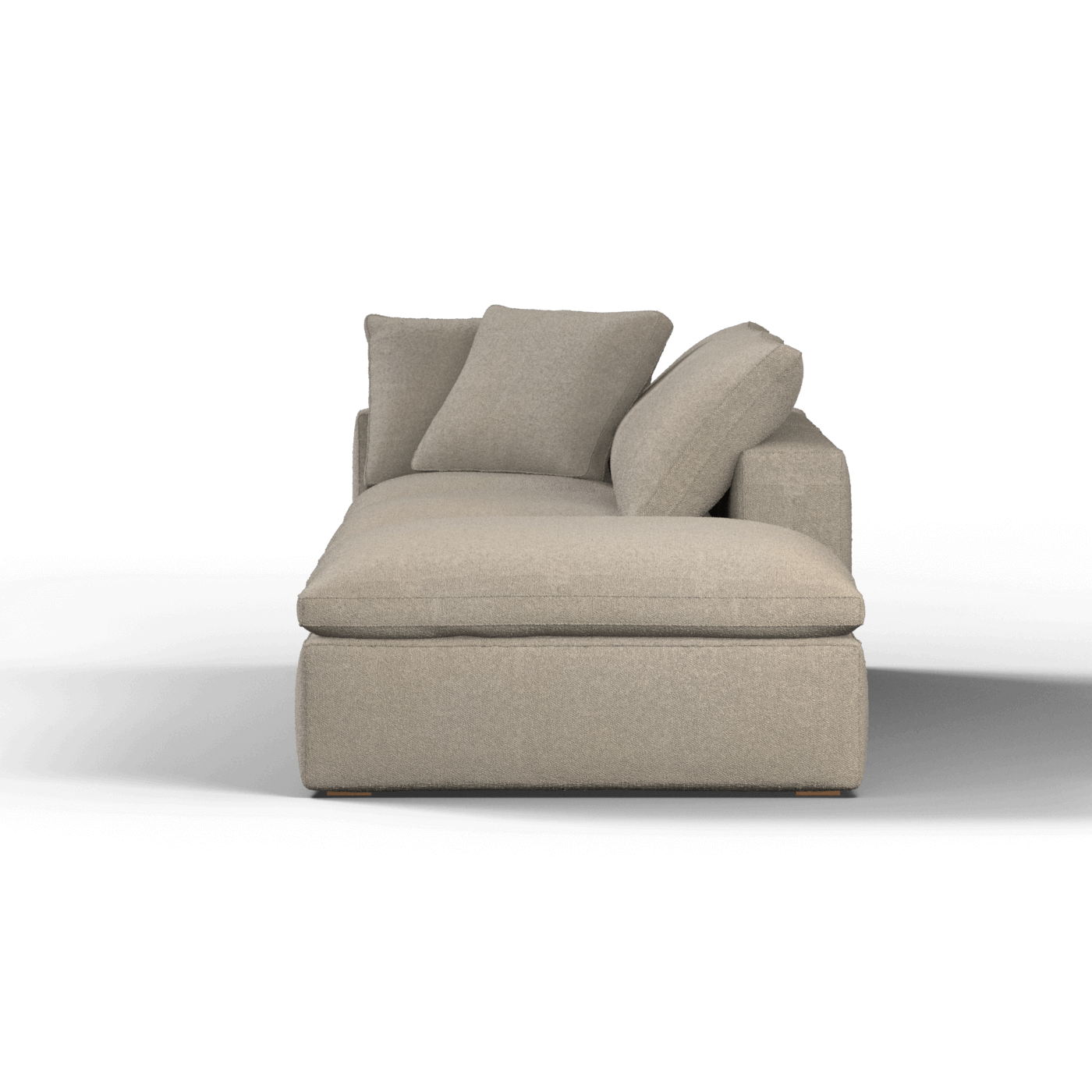 Ari modular corner Sofa with pouffe