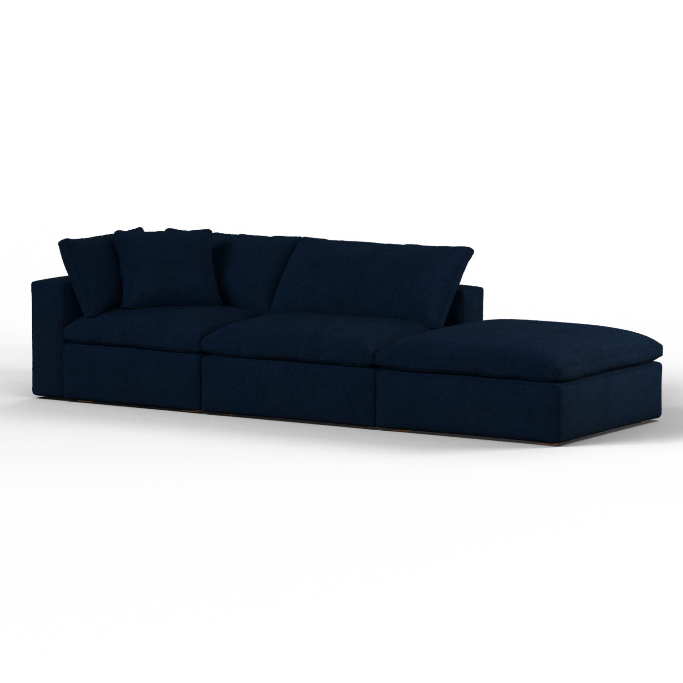 Ari modular corner Sofa with pouffe - Wide fabric range