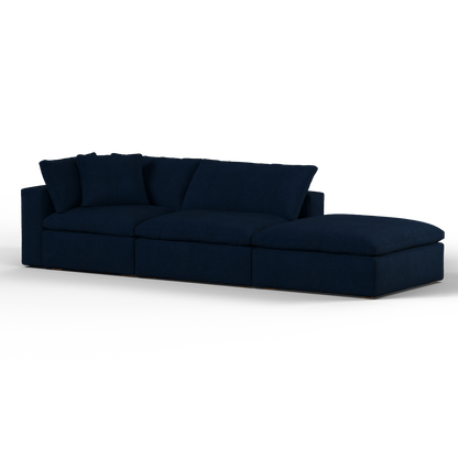 Ari modular corner Sofa with pouffe