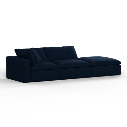 Ari modular corner Sofa with pouffe