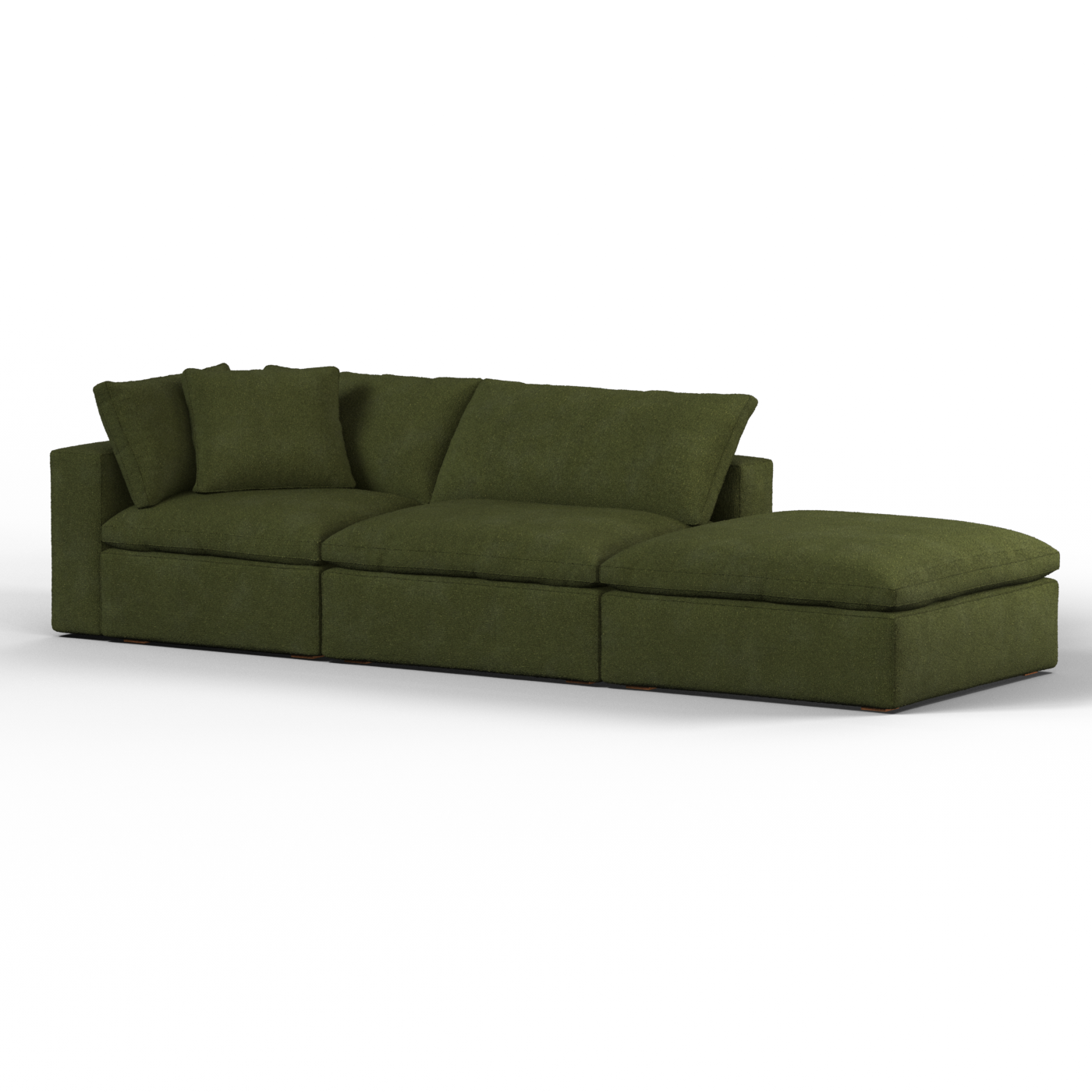 Ari modular corner Sofa with pouffe - Wide fabric range