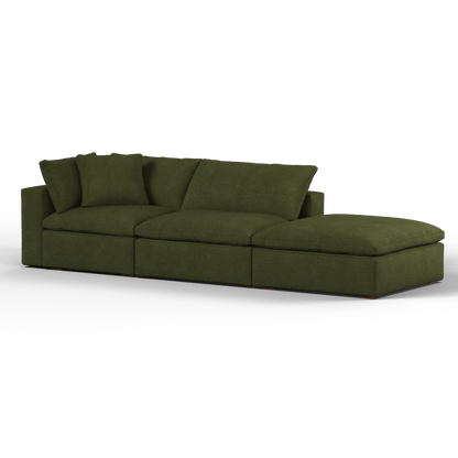 Ari modulares Ecksofa mit Sitzhocker