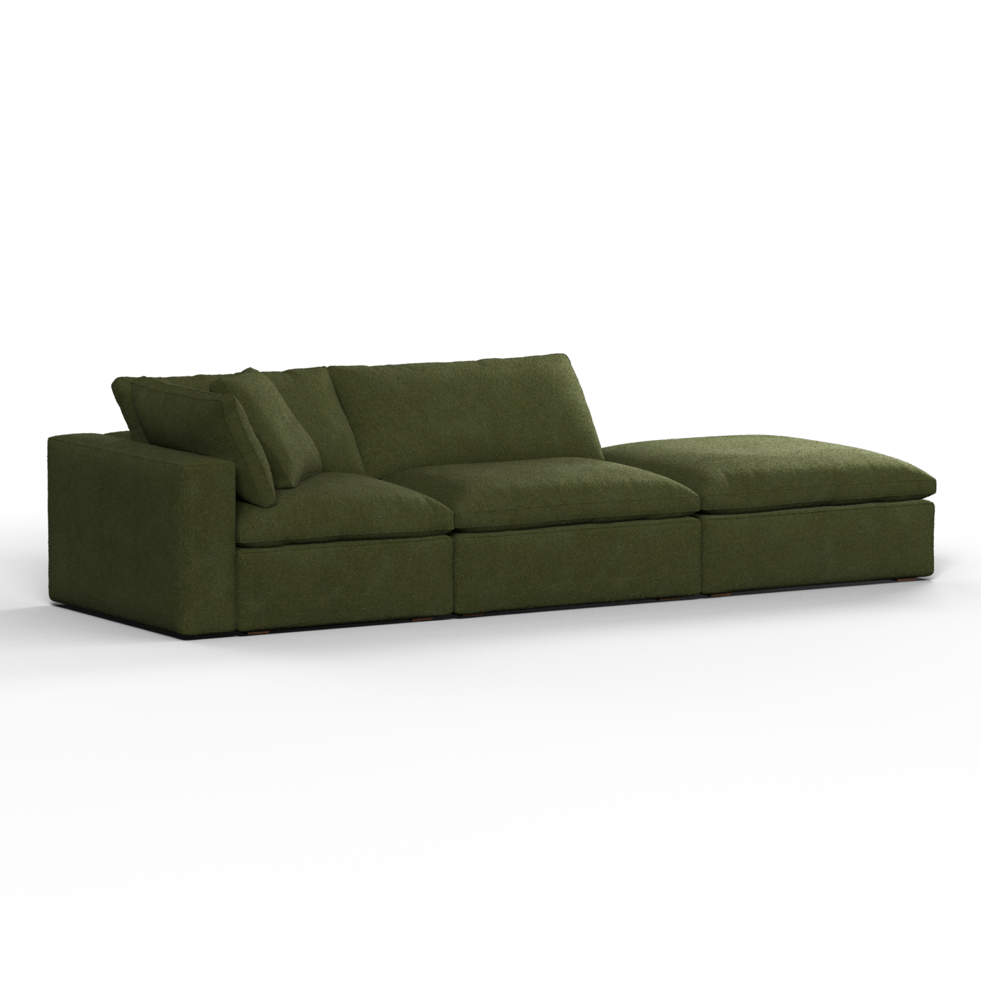 Ari modulares Ecksofa mit Sitzhocker