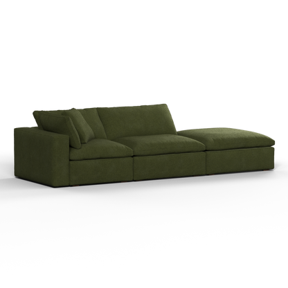 Ari modulares Ecksofa mit Sitzhocker