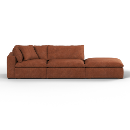 Ari modulares Ecksofa mit Sitzhocker