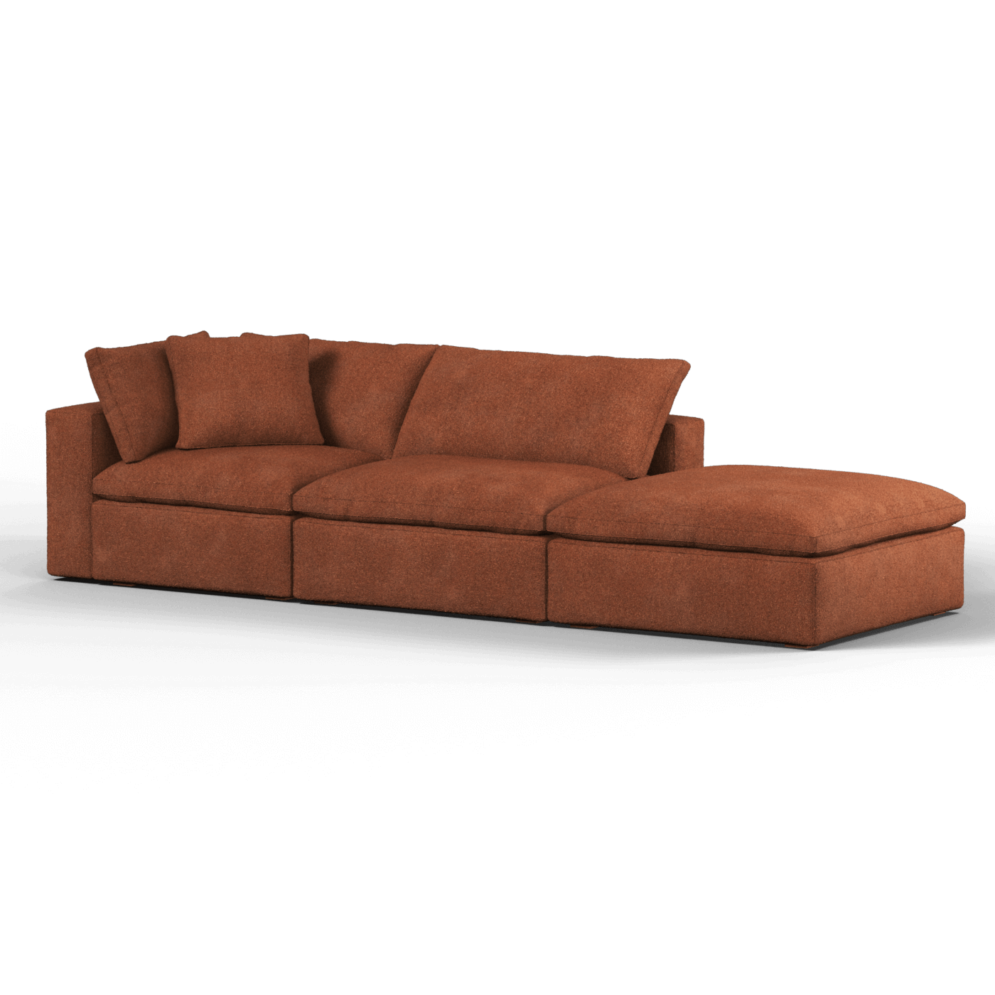 Ari modulares Ecksofa mit Sitzhocker