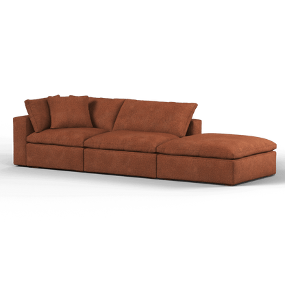 Ari modulares Ecksofa mit Sitzhocker