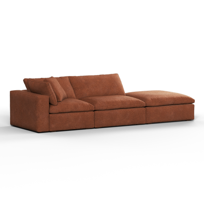 Ari modulares Ecksofa mit Sitzhocker